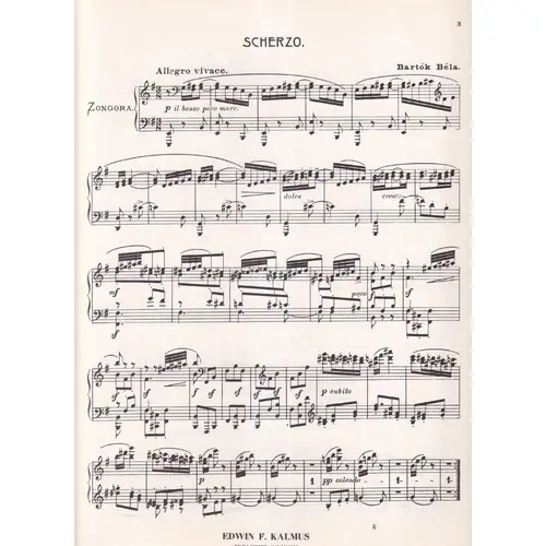 Scherzo (Budapest-Gmunden) para piano