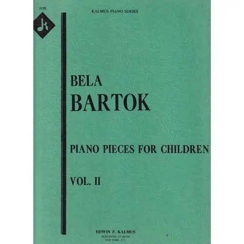 Piano pieces for children Vol.II