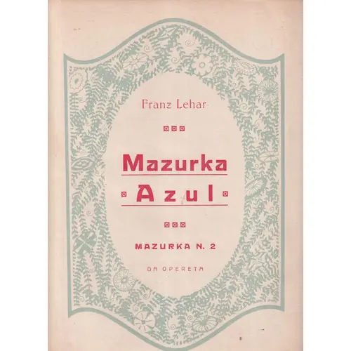 Mazurka Azul  (Edição Antiga)