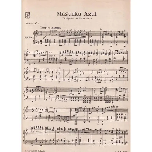 Mazurka Azul  (Edição Antiga)