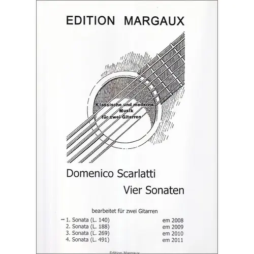 Vier Sonaten n.1 - Sonata a-Moll für 2 Gitarren L. 140