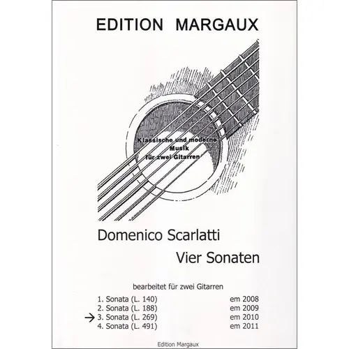 Vier Sonaten n.3 - Sonata D-Dur, L. 269 für 2 Gitarren
