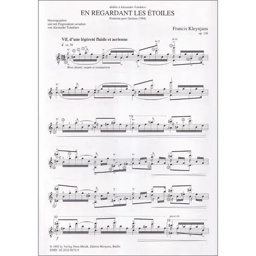 En regardant les étoiles op. 136 fur Gitarre