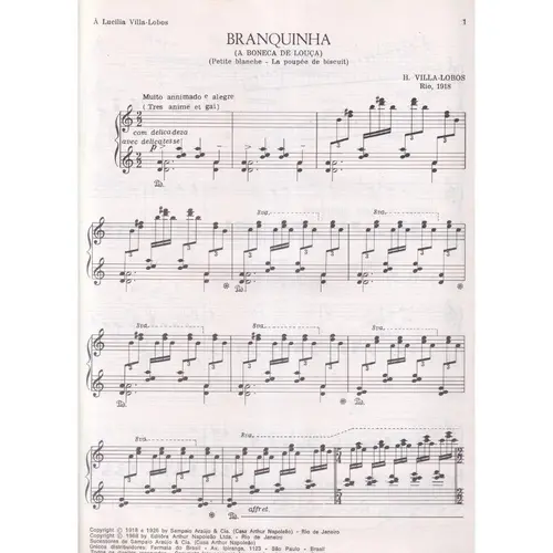 Prole do bebê n.1 - coleção completa - 8 peças para piano
