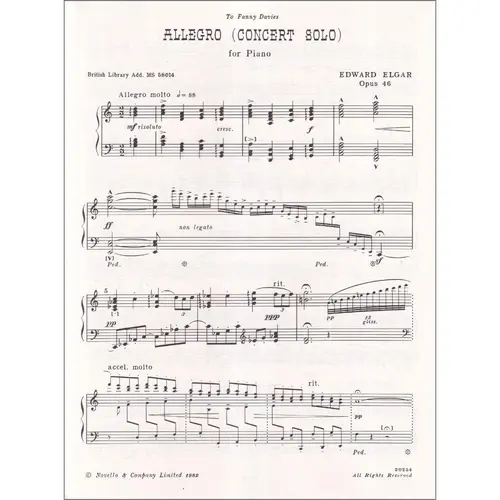 Allegro (Concert solo) for piano op. 46