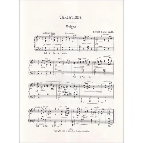 Enigma Variations para piano op. 36