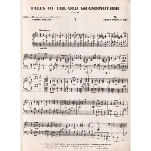 Tales of the Old Grandmother (op. 31)