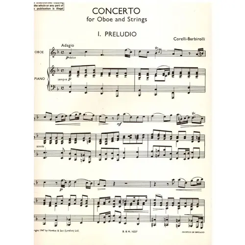Concerto for oboe and piano