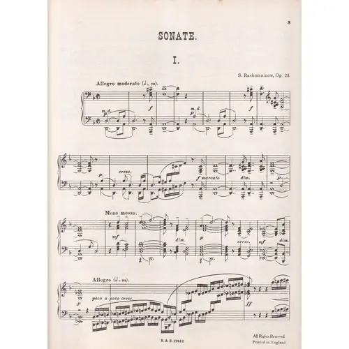 Sonata n.1 op.28 para piano