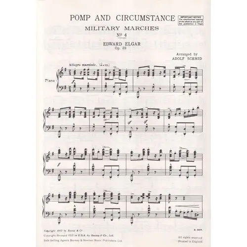 Pomp and Circumstance - military marches op,39 n.4