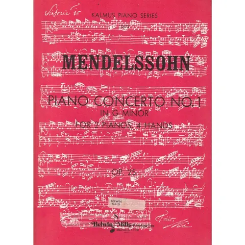 Piano Concerto n.1 in g minor for 2 pianos, 4 hands op.25