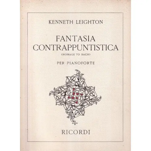 Fantasia Contrappuntistica  (Edição Antiga)