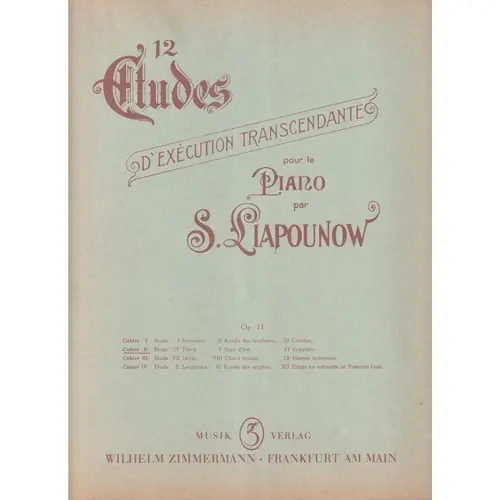 12 Etudes...Transcend. - Vol.2  (Edição Antiga)