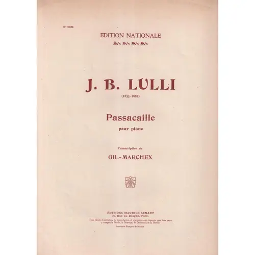 Passacaille  (Edição Antiga)