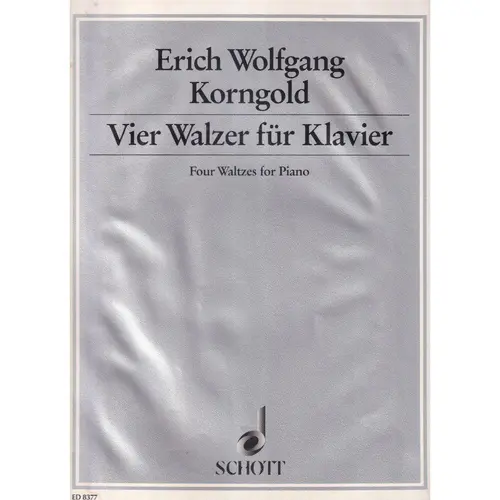 Vier Walzer Fur Klavier