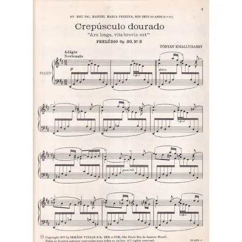 Crepusculo Dourado - Preludio -Op.30 N.3