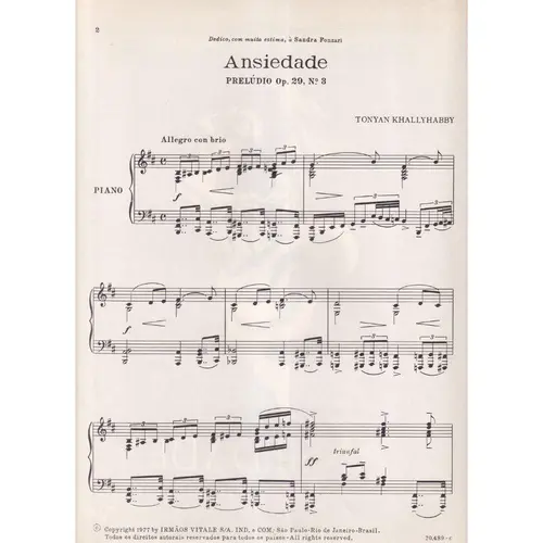 Ansiedade - Preludio - Op.29 N.3