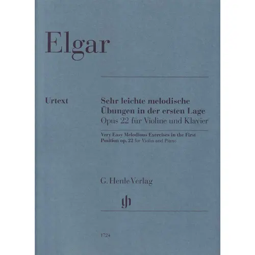 Very easy melodious Exercises in the first Position op. 22 for Violin and Piano