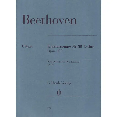 Piano Sonata no. 30 E major op. 109
