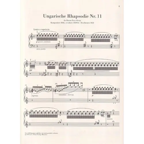 Hungarian Rhapsody n.11
