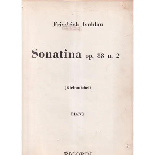 Sonatina Op. 88 N.2