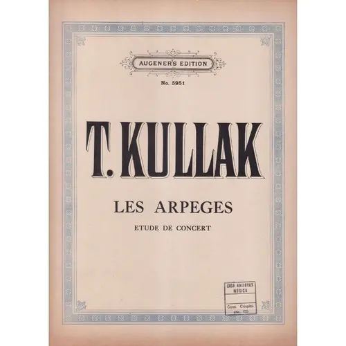Les Arpeges  - Etude De Concert  (Edição Antiga)