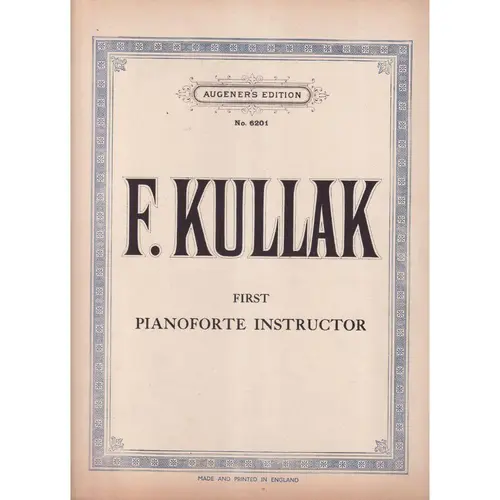 First Pianoforte Instructor  (Edição Antiga)