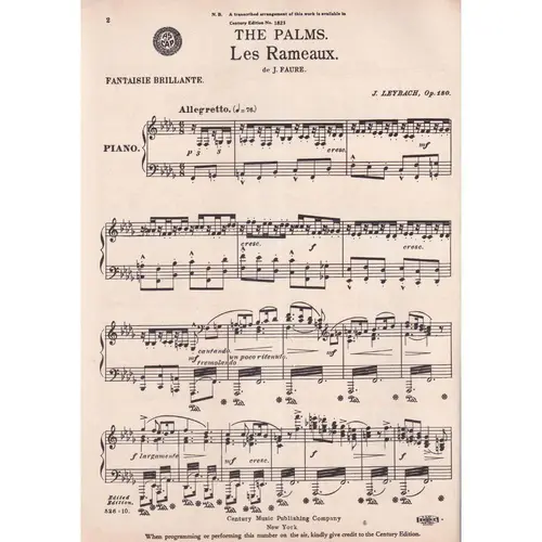 The Palms  (Les Rameaux|  (Edição Antiga)