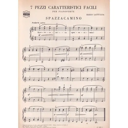Pezzi Caratteristici Facili  (Edição Antiga)