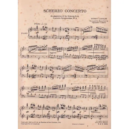 Scherzo Concerto  (Edição Antiga)