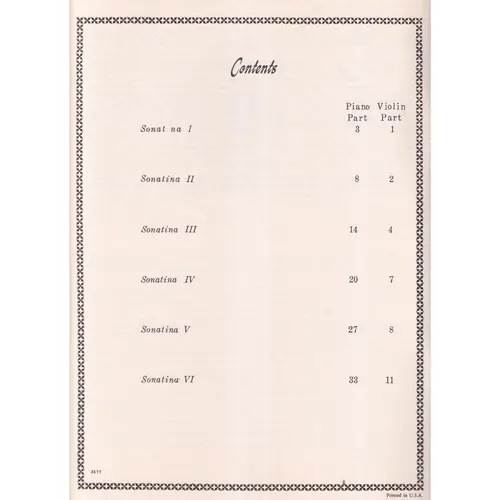Six Sonatinas