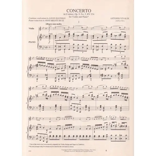 Concerto in G Minor Op.9 N.3 RV 334