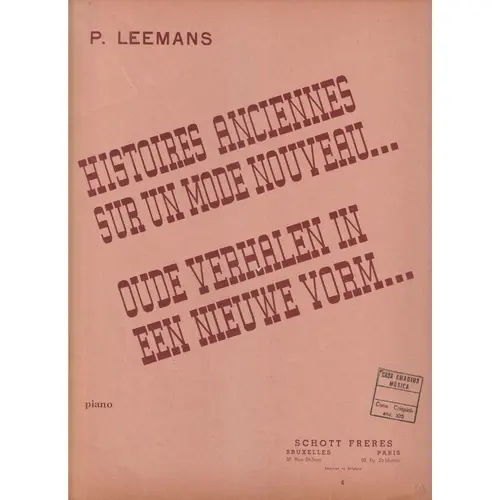 Histoires Anciennes Sur Un Mode Nouveau.. (Ed. Ant