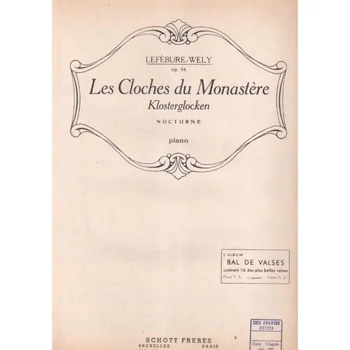 Cloches De Monastere   (Edição Antiga)