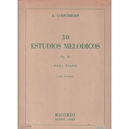 30 Estudios Melodicos Op.  38 Vol.1