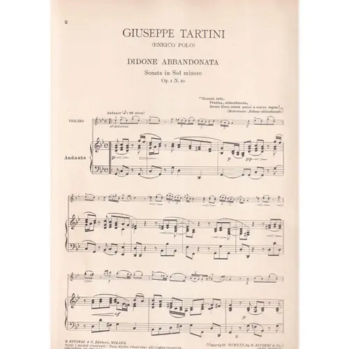 Didone Abbandonata- Op.  1 N.10