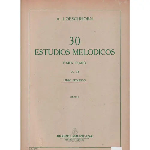 30 Estudios Melodicos - Op. 38 - Vol.2