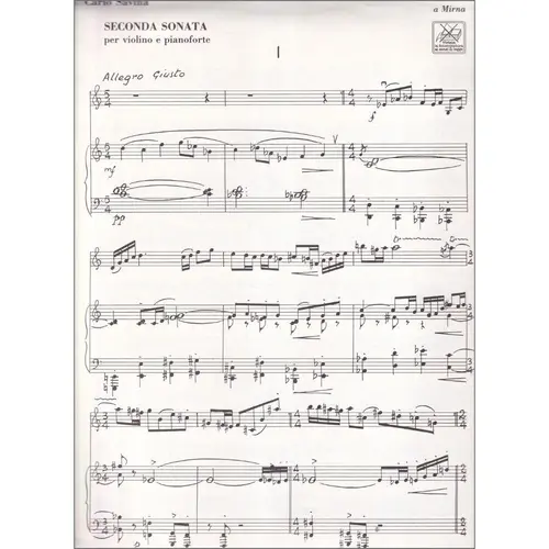 Seconda Sonata Per Violino