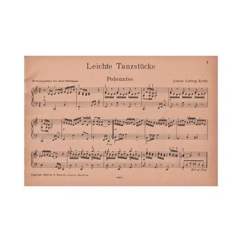 Leichte Tanzstucke  (Edição Antiga)