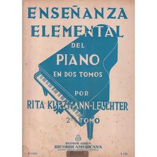 Ensenanza Elemental Del Piano - Vol.2  (Edição Antiga)