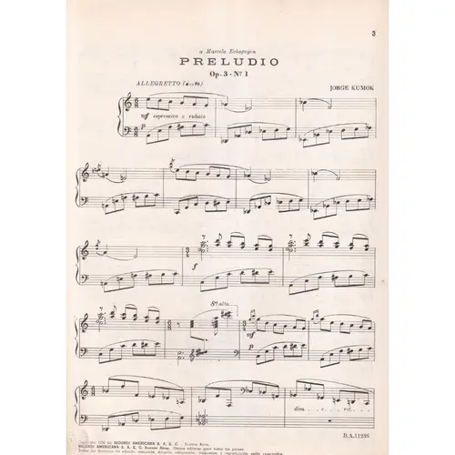 4 Preludios - Op. 3  (Edição Antiga)