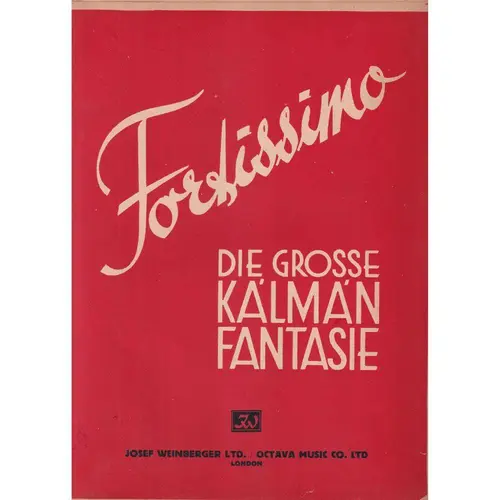 Fortissimo - Die Grosse Kalman Fant.   (Edição Antiga)