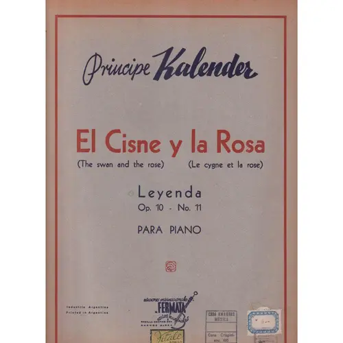 El Cisne Y La Rosa  - Op.10 N.11  (Edição Antiga)