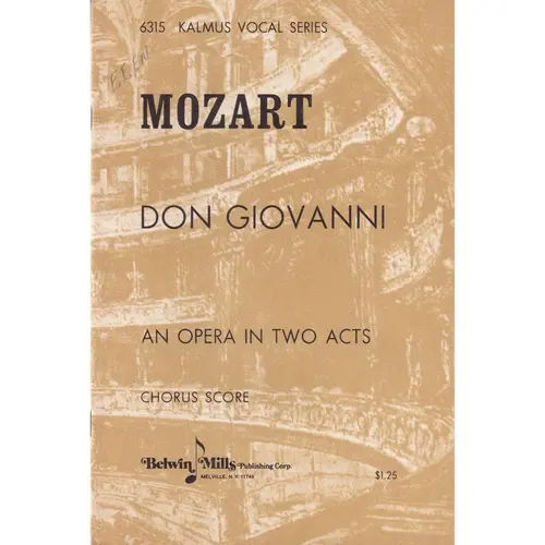 Don Giovanni - chorus score