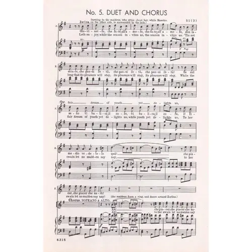 Don Giovanni - chorus score