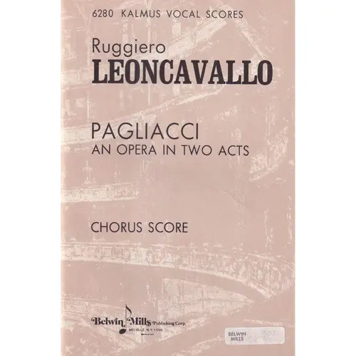 Pagliacci - chorus score (edição antiga)