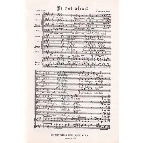 Be Not Afraid - motet for double choir