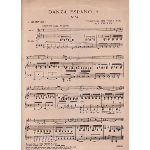 Danza Espanhola N. 5  (Edição Antiga)