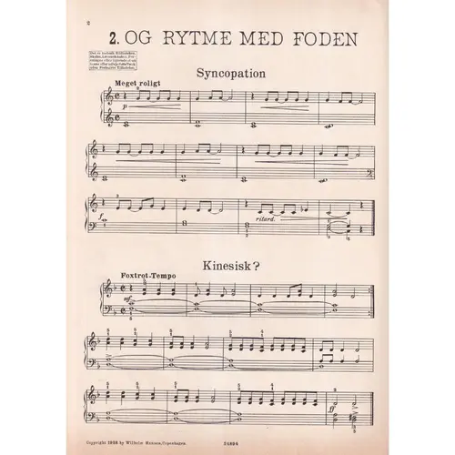 Og Rytme Med Foden - 37 Jazzovelser..- Vol.2  (Ed.