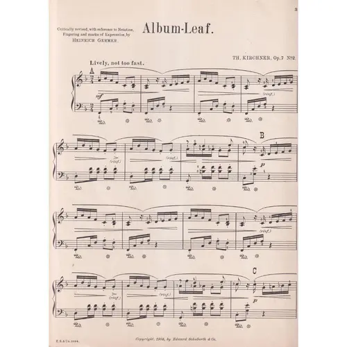 Album Leaf - Op.7 N.2  (Edição Antiga)